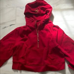 lululemon oversized scuba with hood XS/S Lunar New Year Red | WORN ONCE